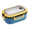 1200ml Bento Lunch Box Double Layer Insulation Lunch Box Container with Fork Spoon for Students