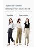 Women's High Waist Slimming Lyocell Cotton Straight-Leg Cigarette Pants for Autumn 2025