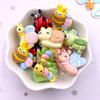14pcs Colorful Resin Cartoon Caterpillar Bee Grasshopper Butterfly Beetle Flatback Stone Figurines Scrapbook Craft DIY Bow Decor