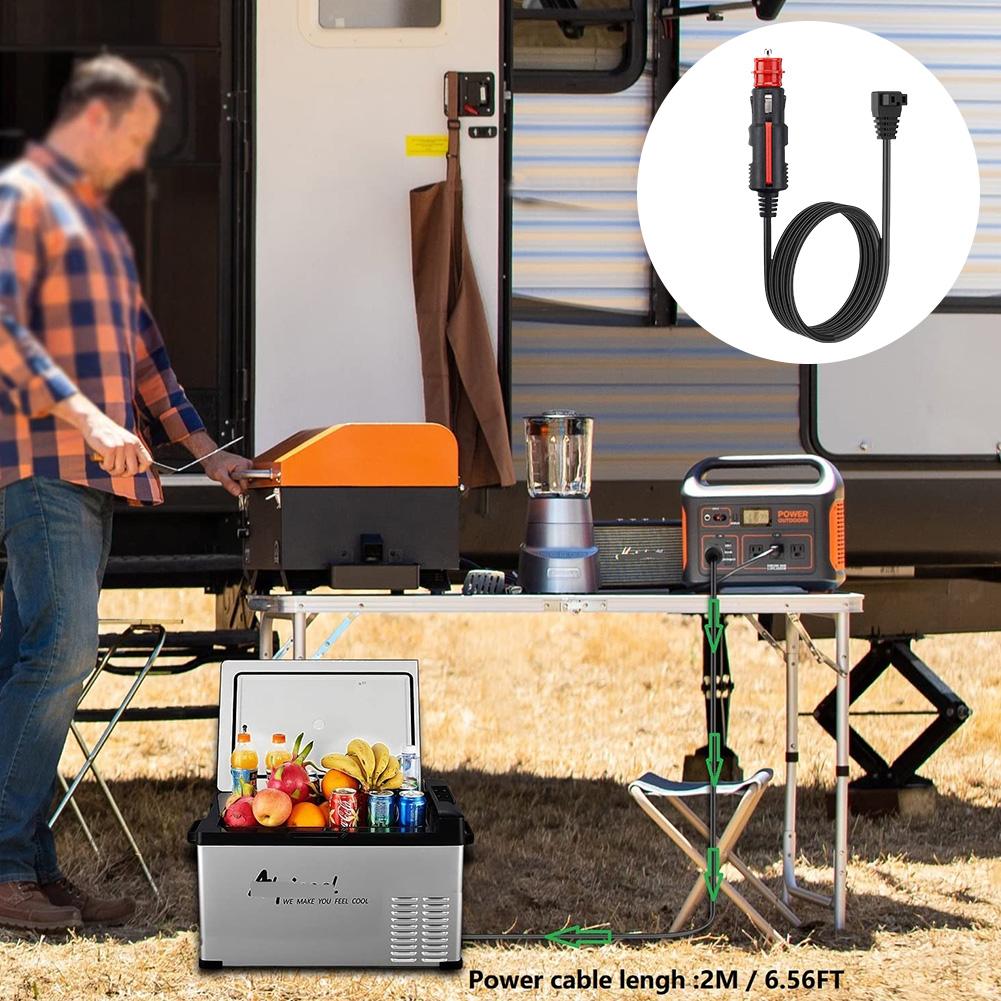 2/3/4M для автомобильного холодильника, удлинителя, кабеля питания, автомобильного холодильника, сигаретного кабеля, охладителя, зарядного устройства, сменной линии