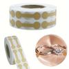 500Pcs/1Roll, Kraft Paper Jewelry Price Label Stickers, DlY Tags Dumbbell Designs for Rings, Necklaces, Earrings & Bracelets.