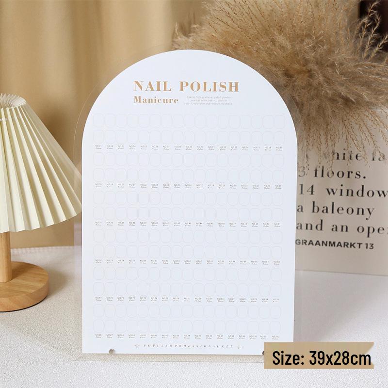 Доска-дисплей для акриловых лаков для ногтей на 102 цвета – Премиальный салонный стенд для большого фотоальбома