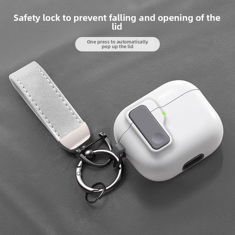 Подходит для чехла для наушников AirPods 4-го поколения Apple AirPodspro 2-го поколения Беспроводной Bluetooth Кнопочный Чехол для наушников Мягкий чехол