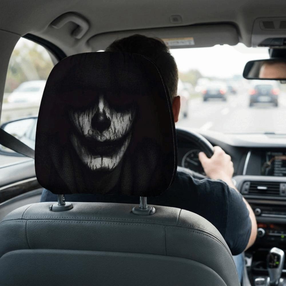 2PCS Elastic Car Headrests Protective Covers Washable Car Seat Headcover Gift for Car Lover