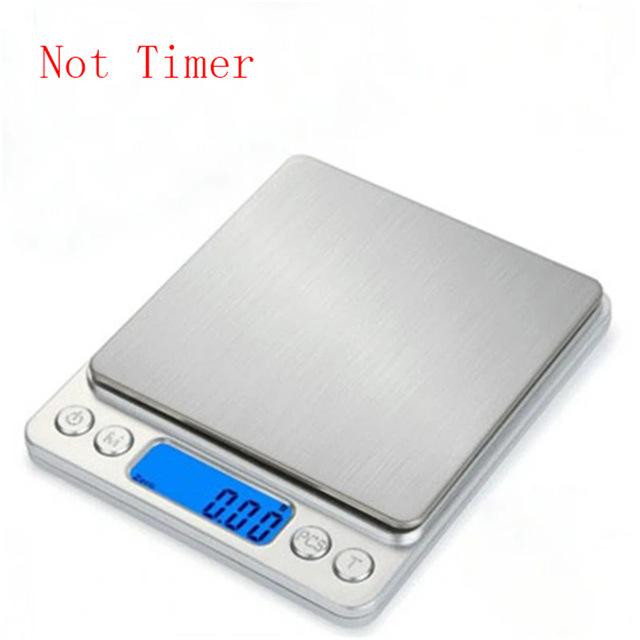 Kitchen Food Scale LED Digital Electronic Scale Precision Coffee Scale with Timer Household Baking Scale 3KG/0.1g