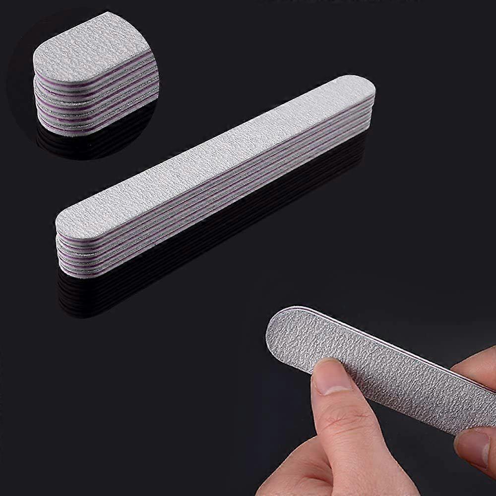 25Pcs Nail Files Double Sided Emery Board - Nail Buffering Files 100/180 for Home and Salo