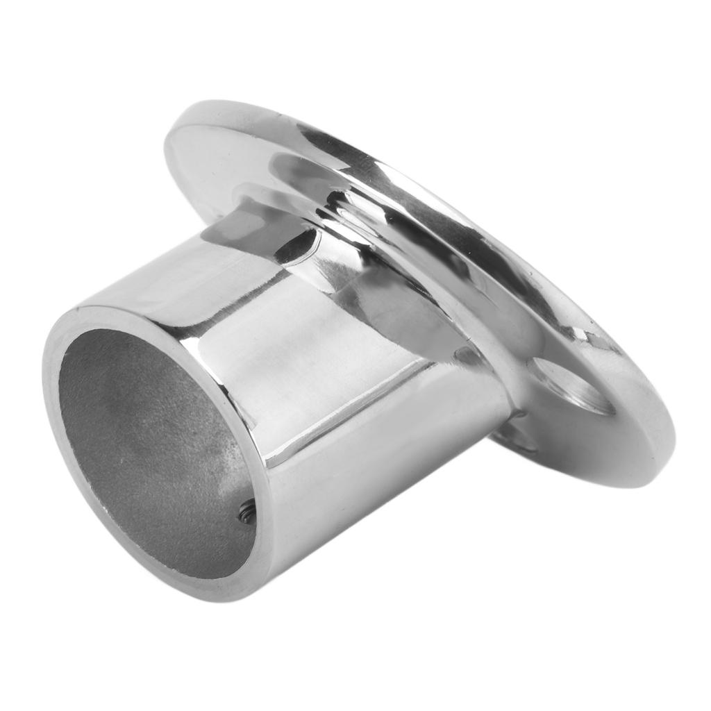 32mm1.26in Round Hand Rail Base 60 Degree Fitting Stainless Steel Marine Hardware for Boats Yachts