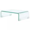 VidaXL TV/Monitor Stand 40x25x11 Cm Clear Glass 244126