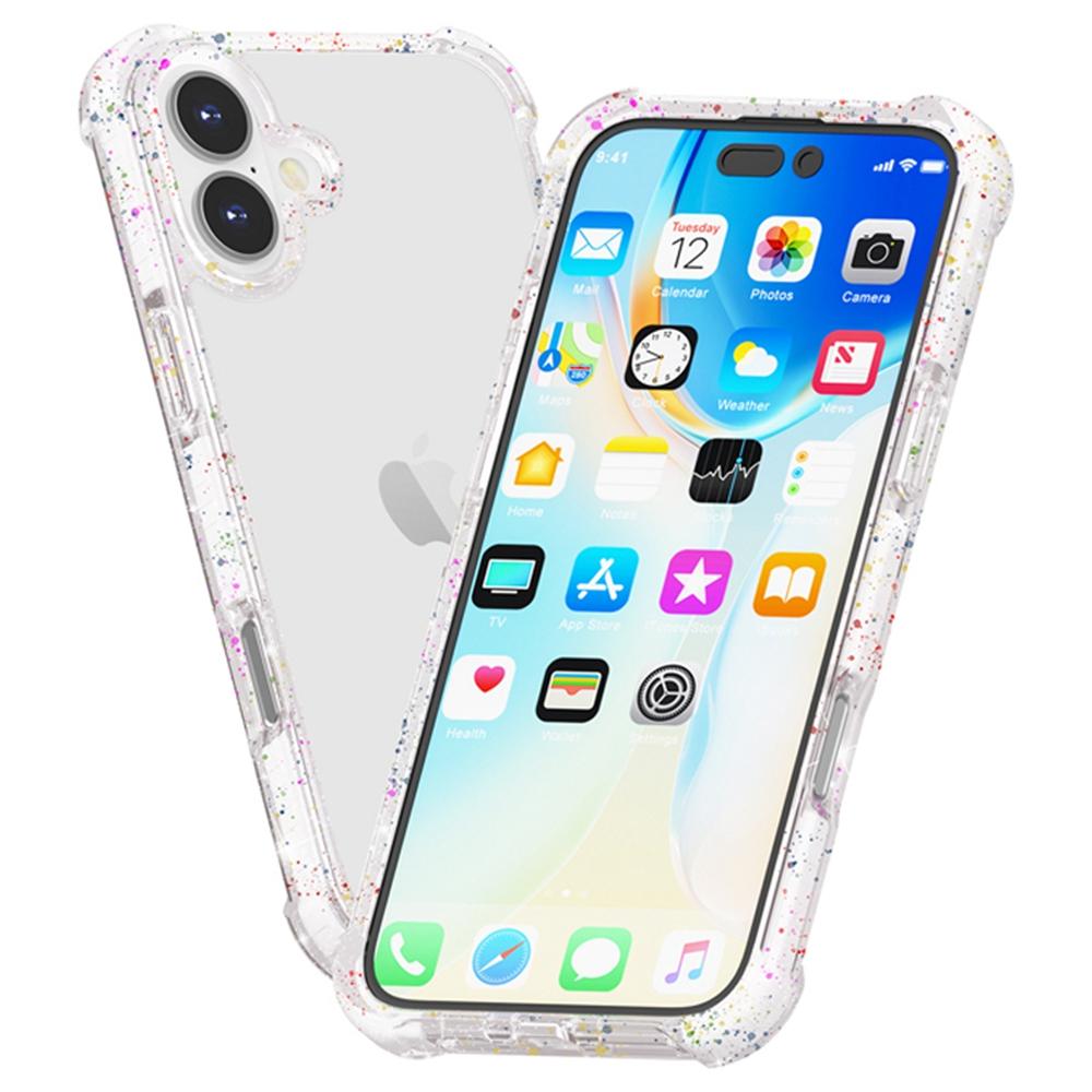 Чехол для iPhone 17 Четыре Угла Защита от Падений Прозрачный ТПУ + ТПЭ + ПК Чехол для Телефона