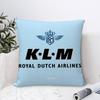 Нидерланды K-Klm R-Royal Dutch Airlines Наволочка Плюшевая Ткань Мягкая Двусторонняя Печать Чехол для Подушки Дивана Декоративные Наволочки