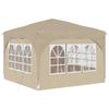 Pop up Party Tent 290 x 290 x 245 cm Cream