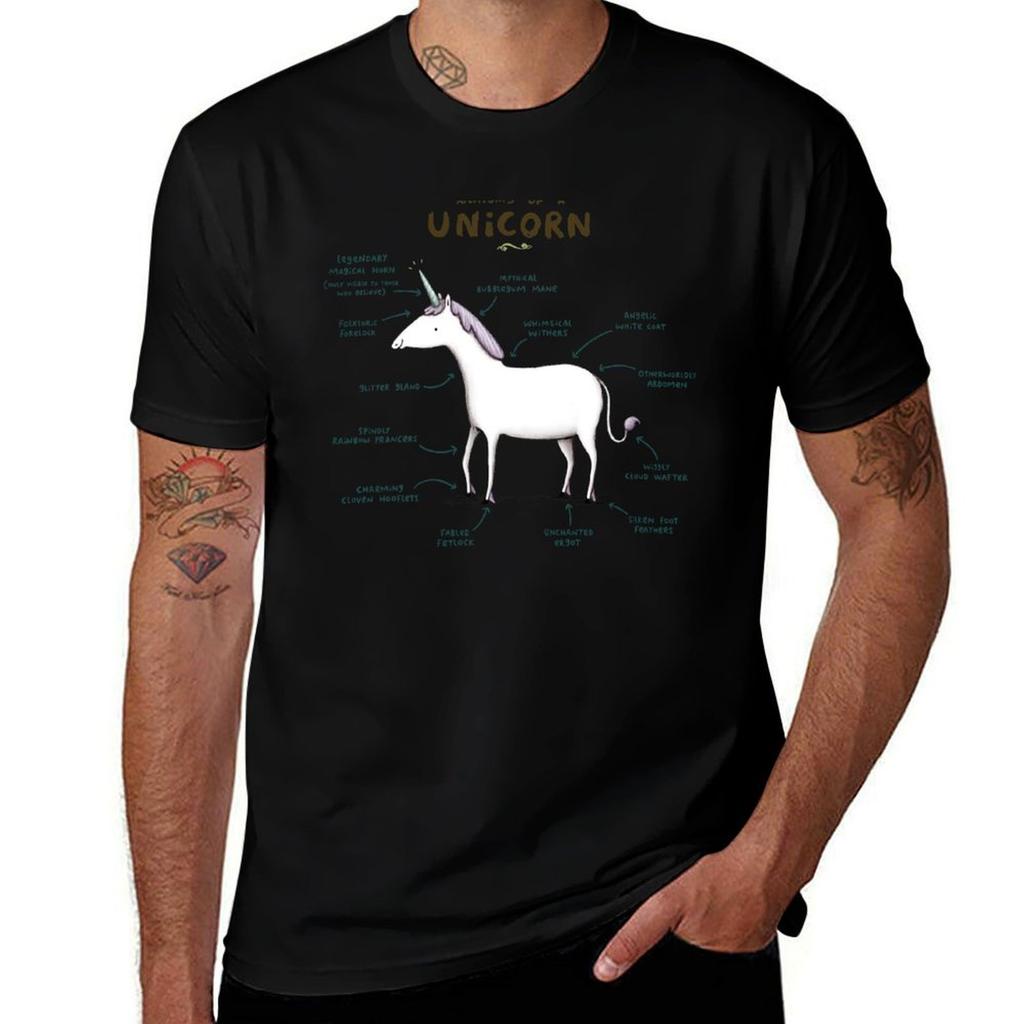 Anatomy Of A Unicorn Tshirt Simple Print Design Tshirt