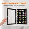 Enamel Pin Display Case Large Capacity Dustproof Easy To Install Tabletop Black Pin Display Board Wall Hanging Enamel Pin Holder
