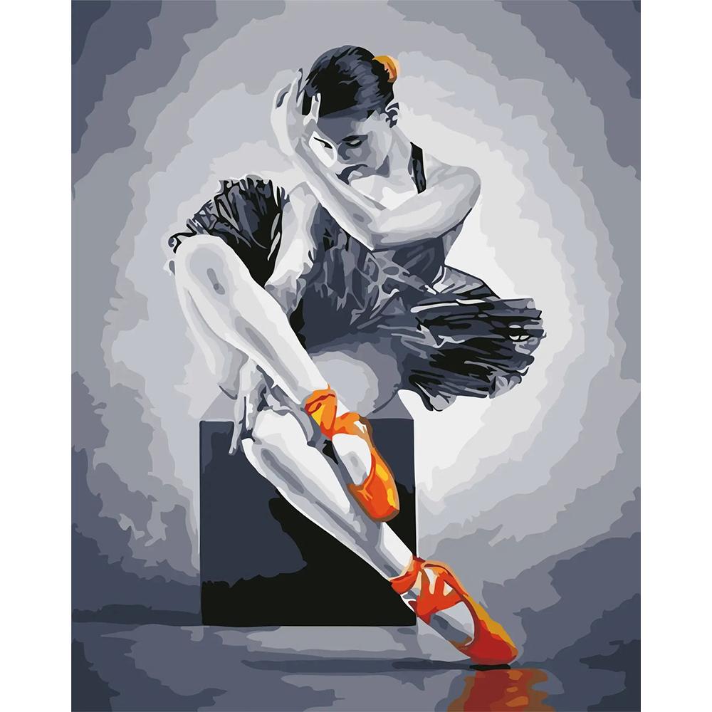 Безрамная картина, сделай сам, картина по номерам, женская раскраска по номерам, акриловая картина на холсте, ручная роспись, искусство рисования