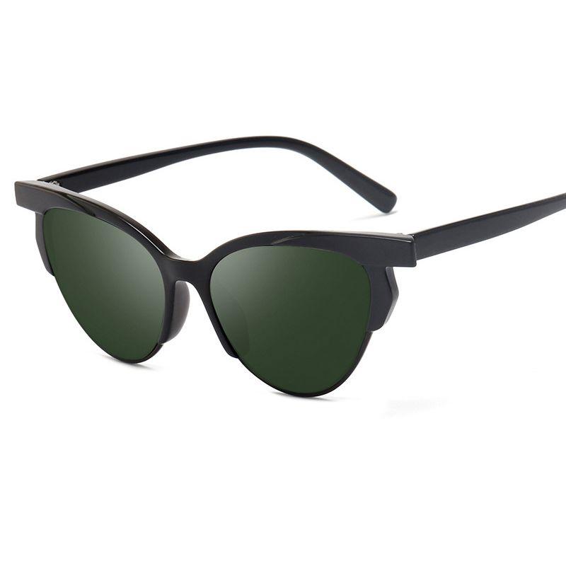 Classy Vintage Retro Cat Eye Triangle Sunglasses For Women Colorful Eyewear Glasses