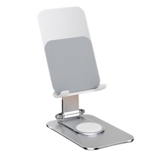 Алюминиевый держатель для мобильного телефона, планшета, вращающаяся на 360 градусов силиконовая основа, стабильная поддержка, складной телефон