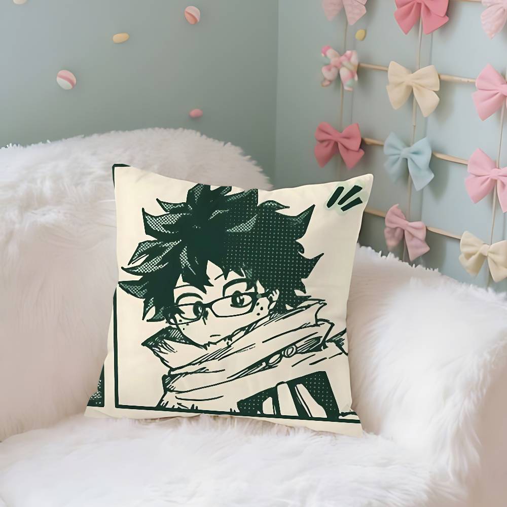 Cute Iizuku MidoriyaS Kawaii Throw Pillow Covers Pattern Cushion Cover Suitable For Sofa Bedroom Car Pillow Cover