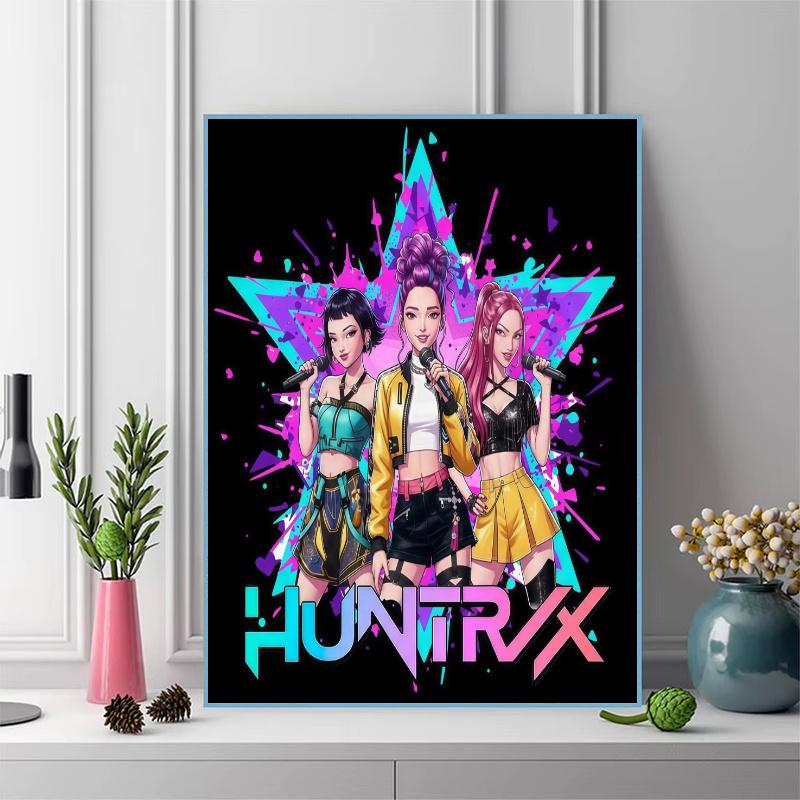 HUNTRIX 100% Round Full Drill 5D DIY Diamond Painting Embroidery Cross Stitch Rhinestone Décor