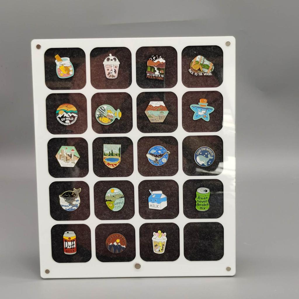 Акриловая подставка для значков и органайзер, прозрачная подставка для брошей, держатель для эмалированных значков, ювелирных значков