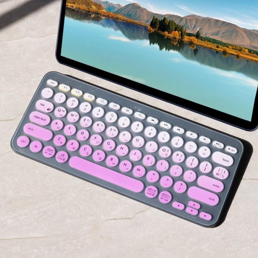 TPU Korean Keyboard Cover Transparent Protective Skin for Logitech K380