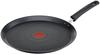 Tefal Crepe Pan 28cm Shallow Pancake IH Compatible with Gas Fires Free of Harmful Substances Such As PFOA and French Pan Black E52039 Non-stick