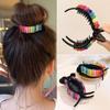 Korean Rainbow Barrettes Big Crabs for Ponytail Hair Clamps Candy Color Hairpin Accessories Fashion Headdress Gifts