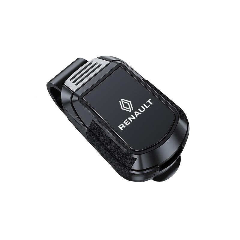 For Renault 2026 New Hub Caps Car Glasses Sunglasses Storage Clip Sun Visor Clamp For Renault Clio Koleos Megane Espace QM6 Kadj