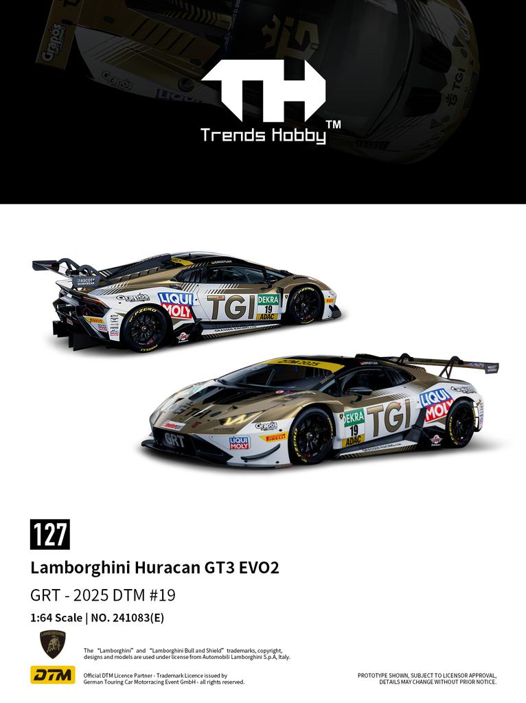 TH-Trends Hobby 1/64 Lamborghini Huracan GT3 EVO2 - DTM Porsche 911 GT3 R - Автомобили 24 часа Ле-Мана Металлический литой под давлением Модель