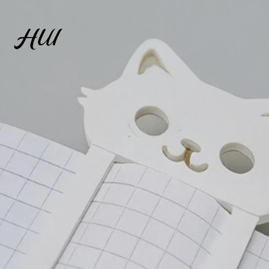Оригинальная закладка-кошка, 3D-печатная закладка, Надежный зажим-клипса для книги, Нескользящая, не падающая, не царапающая, Практичная отметка для чтения в качестве аксессуара