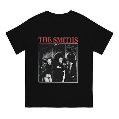 Мужская футболка с британскими рок-группами 80-х The Smiths Одежда из чистого хлопка Винтажная футболка с коротким рукавом и круглым вырезом Летняя футболка