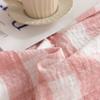 Blanket-Classic Heavyweight Soft Printed Plush Throw Blanket, Cozy and Fuzzy, Watercolor Plaid Blush
