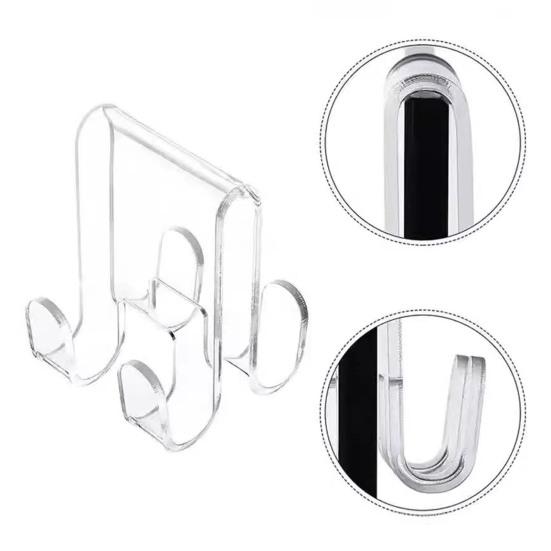 2шт крючки для душевой двери акриловая вешалка для ванной прочная несущая простая установка полотенце