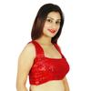 Плотные блестки Bollywood Choli Ready-Made Women Wear Red Blouse Crop-Top