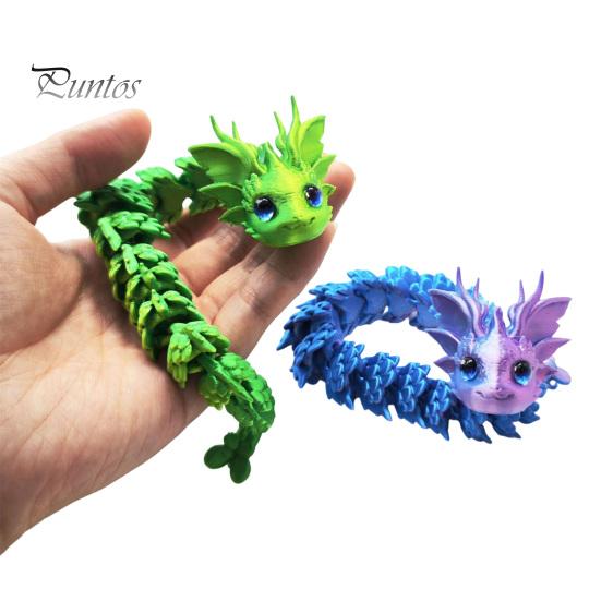 Подвижные сенсорные игрушки 3D-печатный дракон-фиджет, милые украшения, настольный кавайный декор с цветами сакуры, игрушка для снятия стресса для взрослых, фэнтези