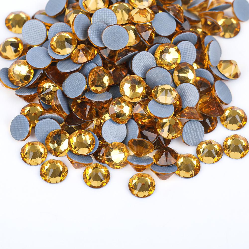2088 16Cut Austrian Rhinestones Diamond Nail Art 3D DIY Mobile Phone Case ABS Hot-Fix Rubber Bottom Flats Glass Jewelry Shoes