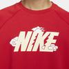 Nike Осень-зима 23 Год Дракона CNY Series Логотип Флисовая толстовка с круглым вырезом Детские топы University-Red FZ6374-657