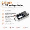 DC 0-30V Ultra-Thin Mini Digital Voltage & Battery Meter with 0.5-Inch OLED Display, Adjustable 1-6S, Percentage Battery Display