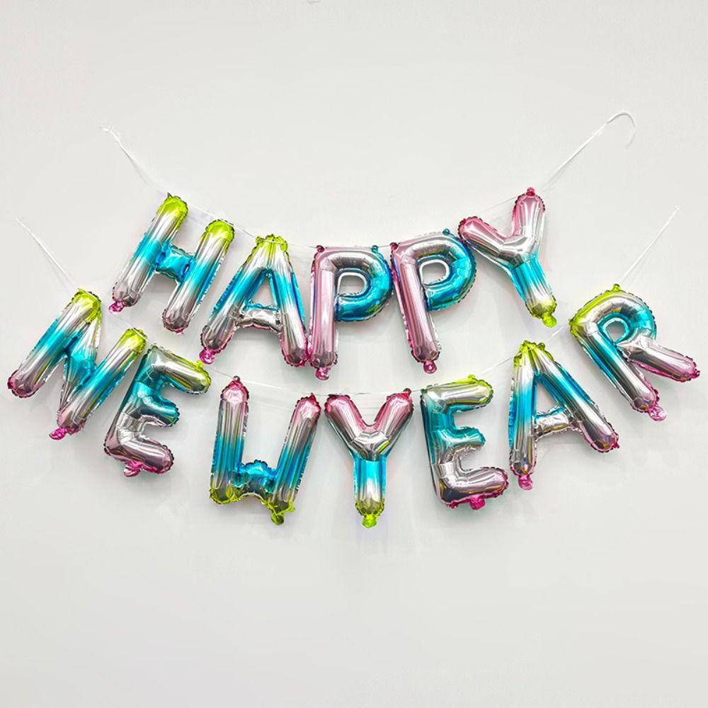 Holiday Ornaments Colorful Foil Balloons Inflatable 16 inch Balloon Set Fashion Alphabet Balloons