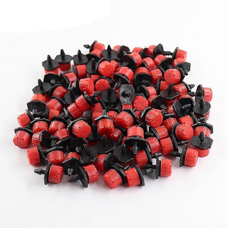 100 Pcs 8-Hole Dripper, Adjustable Flow Rate Gardening Drip Irrigation Sprinkler Equipment