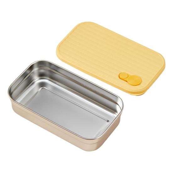 Stainless Steel Snack Containers 2 Compartment Lunch Box Leak-Proof Bento Box with Lids Reusable Food Storage Containers for Travel Camping Outdoor