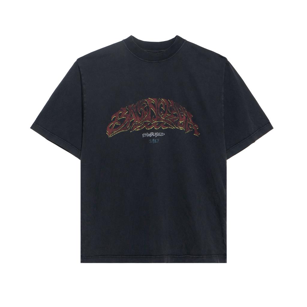 Balenciaga Мужская оверсайз футболка Offshore Серая 764235TPVM81568
