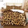 Vintage Animal Texture Leopard Print Bedding Set Soft and Comfortable Down Quilt Cover Set 3-piece Kids Quilt Cover Set