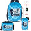 Мальчики Девочки Рюкзак NINJA KIDZ Школьный USB Сумка для книг Рюкзак Ninja Kidz Сумка через плечо Пенал Набор из 3 предметов Школьные сумки Лучший подарок