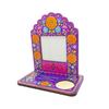 Mexican Style Halloween Photo Frame Skull Marigold Pattern Desktop Photo Display Rack  Living Room