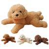 Dog Doll Soft Lifelike Teddy Dog Stuffed Animal Exquisite Workmanship Cartoon Stuffed Doll Toy for Kids