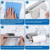 Stainless Steel Wall Mount Storage Rack Toilet Roll Holder Bathroom Accessories Toilet Paper Holder