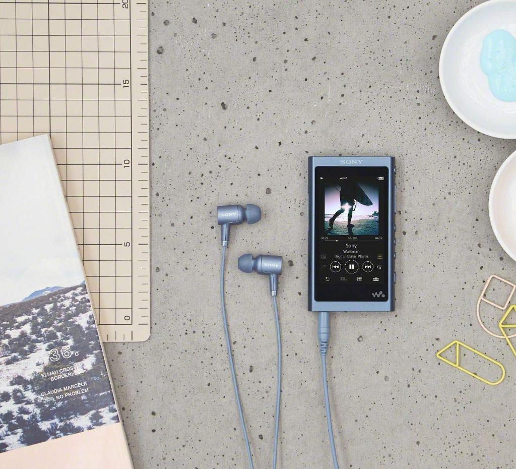 Sony Walkman серии A 16 ГБ MP3 microSD высокое разрешение до 45 часов непрерывного 2018 Лунный синий L NW-A55HN плеер, Bluetooth, совместимый,