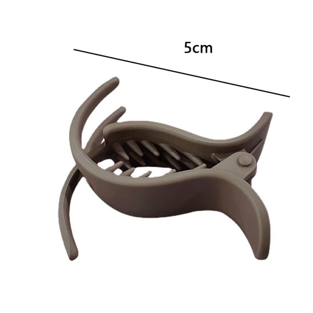 Solid Color Small Hair Claw Clips Simple Barrette Fashion Ponytail Hair Clip  Women