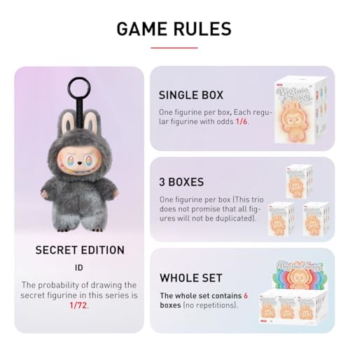 POP MART THE MONSTERS Big into Energy Series Plush Pendant [1 Piece] Pop Mart Gacha Gacha Blind Box Figure Plastic Model Premium Toy PVC Soft Vinyl Or