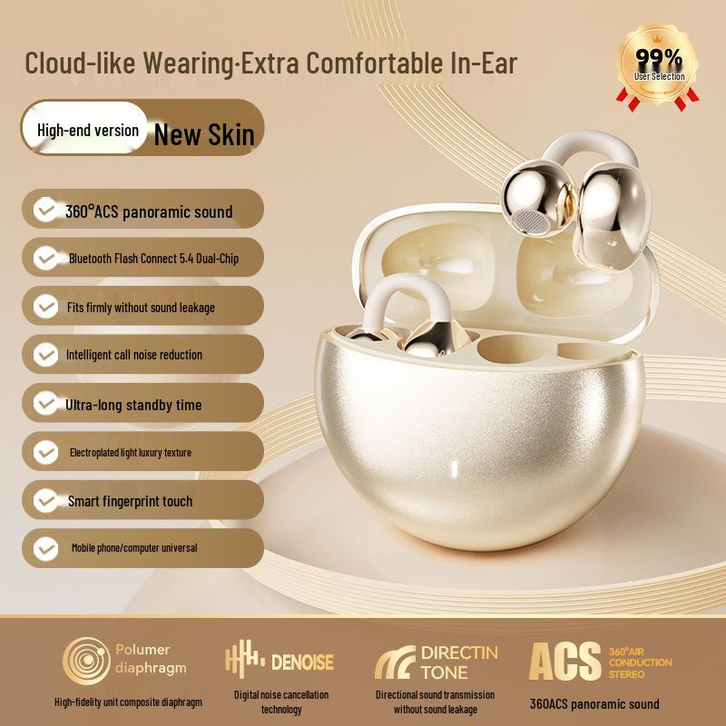 2025 Wireless Open-Ear Air Conduction Bluetooth Headphones for Huawei/Apple with Ultra-Long Battery Life and Sports Compatibility